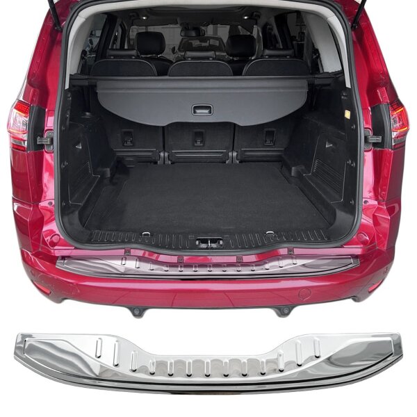Ladekantenschutz Edelstahl | CHROM - MATT | passend für Ford S-Max | WA6 | BJ 2006-2014