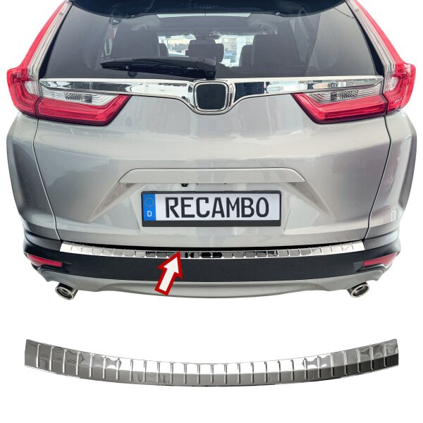 Ladekantenschutz Edelstahl | CHROM - MATT | passend für Honda CR-V 5 | Typ RT RW | BJ 2016-2023