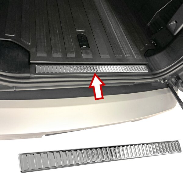 Ladekantenschutz Edelstahl innen | CHROM - MATT | passend für Land Rover Defender | L663 | BJ ab 2020>