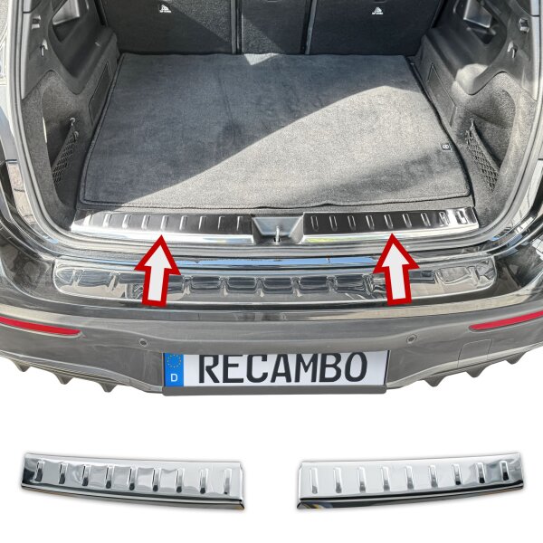 Ladekantenschutz Edelstahl innen | CHROM - MATT | passend für Mercedes EQB | Typ X243 | BJ ab 2021>