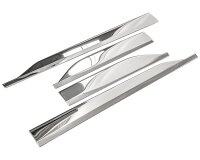 Edelstahl Chrom Türleisten passend für Ford Transit Courier | BJ ab 2023>