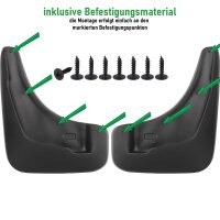 Schmutzfänger vorne passend für Chevrolet Orlando | BJ 2010-2018 | passgenau