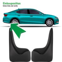 Schmutzfänger hinten passend für Citroen C4 Schrägheck | BJ 2010-2018 | passgenau