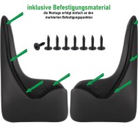 Schmutzfänger hinten passend für Citroen C4 Schrägheck | BJ 2010-2018 | passgenau