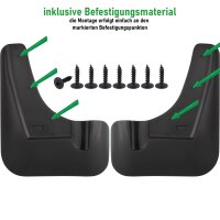 Schmutzfänger vorne passend für Nissan X-Trail III | T32 | BJ 2014-2022 | passgenau