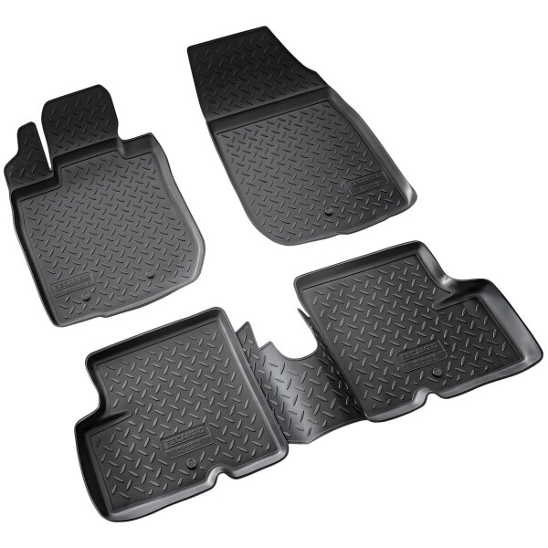 3D Gummi Fussmatten passend für Dacia Duster I BJ 2010-2017 | passgenau mit Rand
