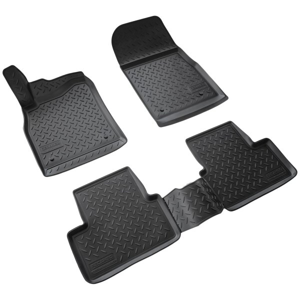 3D Gummi Fussmatten passend für Opel Astra J | BJ 2009-2018 | passgenau mit Rand