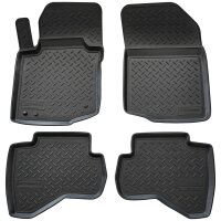3D Gummi Fussmatten passend für Peugeot 107 | BJ 2005-2014 | passgenau mit Rand