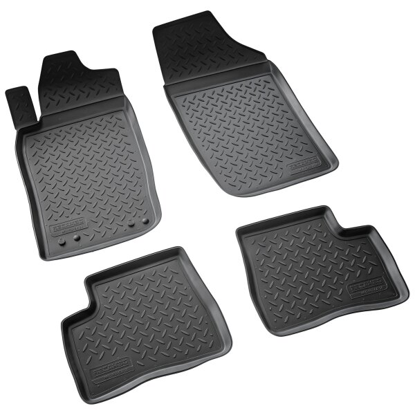 3D Gummi Fussmatten passend für Peugeot 206 | BJ 1998-2009 | passgenau mit Rang