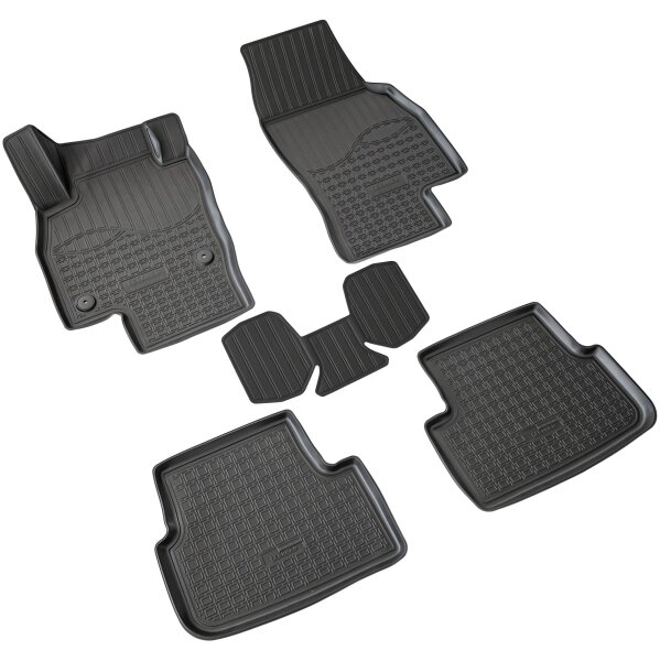 3D Gummi Fussmatten passend für Seat Arona | BJ ab 2017> | passgenau mit Rand