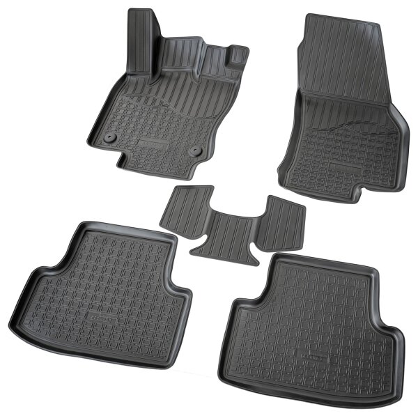 3D Gummi Fussmatten passend für Seat Ateca | KH7 | BJ ab 2016> | passgenau mit Rand