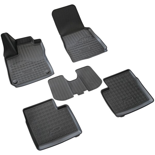 3D Gummi Fussmatten passend für Smart Forfour | W453 | BJ 2014-2021 | passgenau