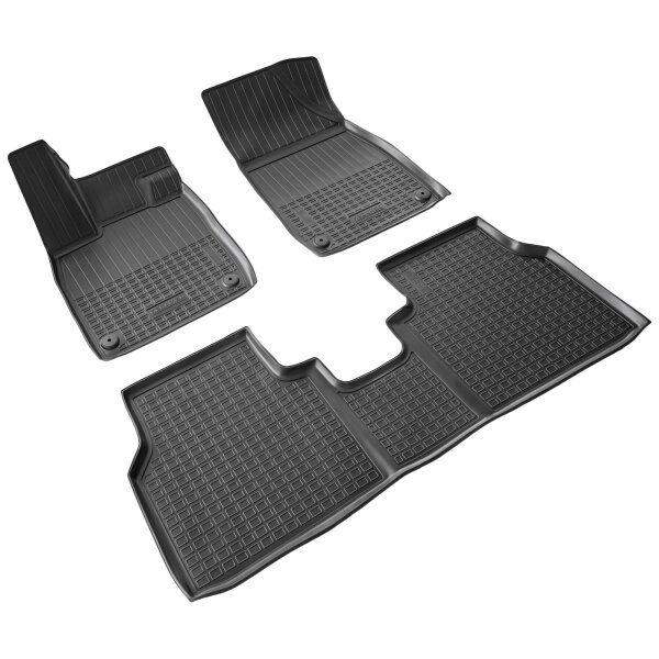 3D Gummi Fussmatten passend für VW ID.5 | BJ ab 2022> | passgenau mit Rand