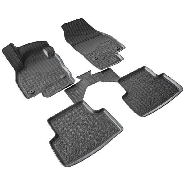 3D Gummi Fussmatten passend für VW T-Cross | C11 | BJ ab 2018> | passgenau mit Rand