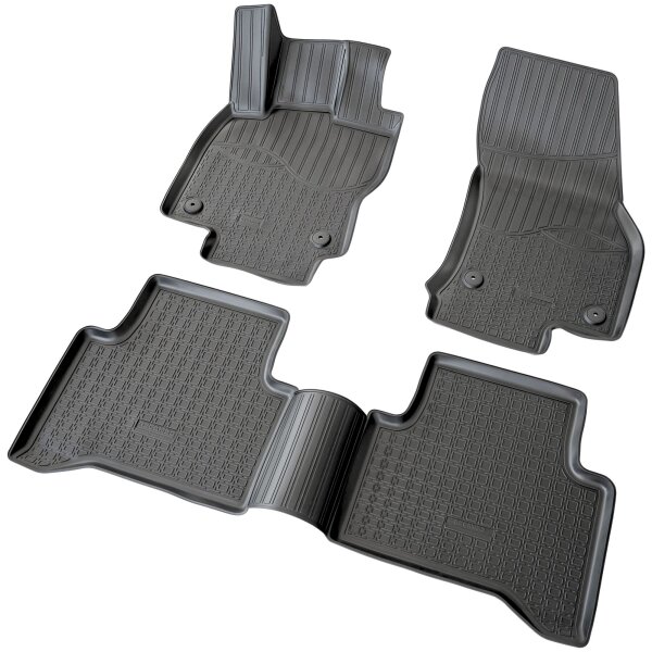 3D Gummi Fussmatten passend für VW Touran | 5T | BJ ab 2015> | passgenau mit Rand