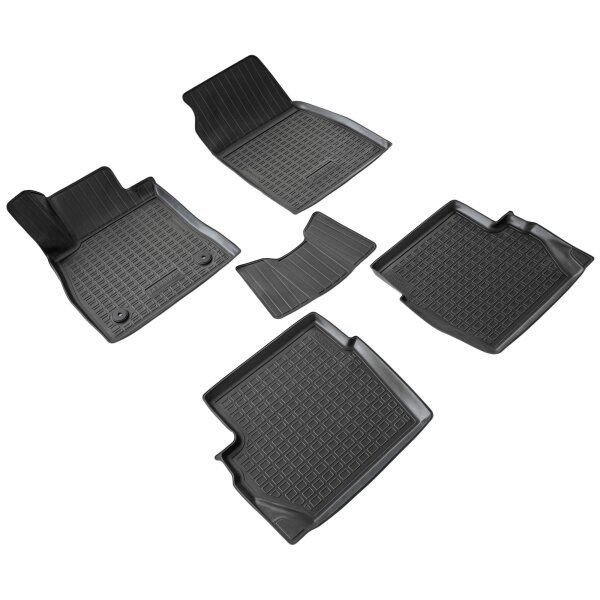 3D Gummi Fussmatten passend für Ford Fiesta VII | BJ 2017-2023 | passgenau mit Rand