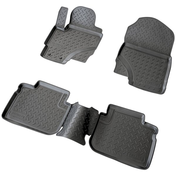 3D Gummi Fussmatten passend für Mitsubishi Colt VI | 2008-2012 | 5-türig | passgenau