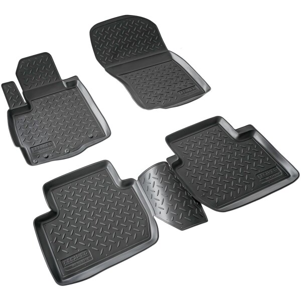 3D Gummi Fussmatten passend für Peugeot 4007 | BJ 2007-2013 | passgenau mit Rand