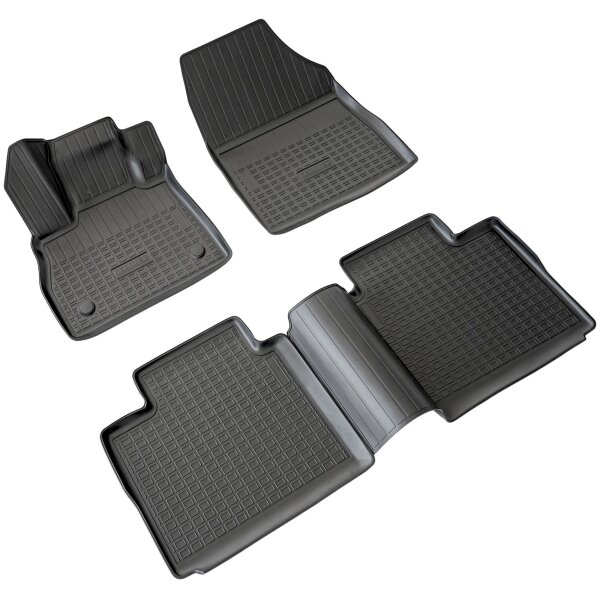 3D Gummi Fussmatten passend für Renault Espace V | BJ 2015-2023 | passgenau mit Rand