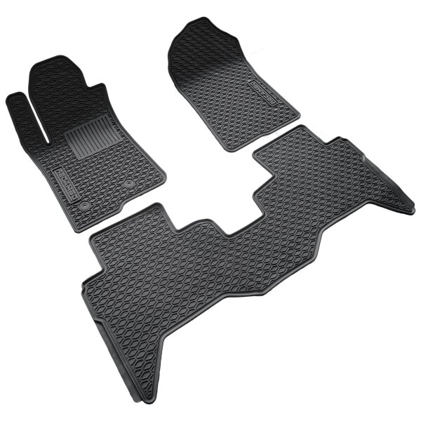 3D Gummi Fussmatten passend für Ford Ranger T6.2 | BJ ab 2022> | passgenau mit Rand