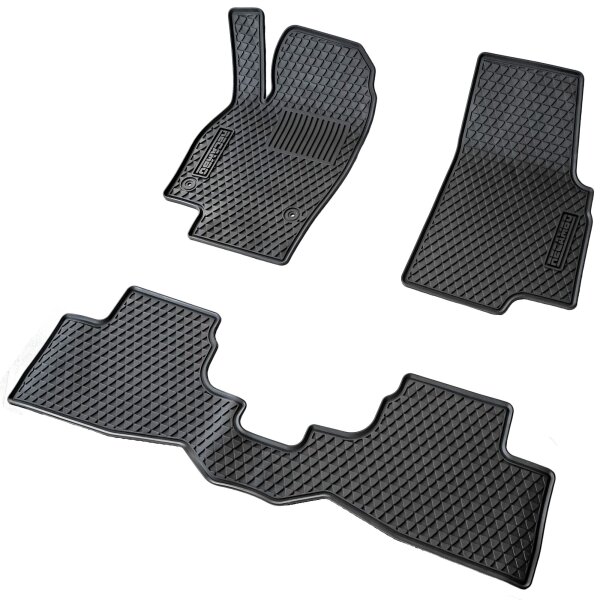 3D Gummi Fussmatten passend für VW Polo VI | Typ AW | BJ ab 2017> | passgenau