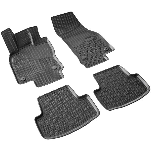 3D Gummi Fussmatten passend für Seat Ateca | KH7 | BJ ab 2016> | passgenau mit Rand