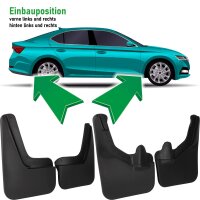 Schmutzfänger vorne + hinten für Chevrolet Suburban | BJ ab 2020> | automatische Trittbretter