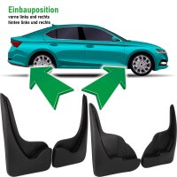 Schmutzfänger vorne + hinten für Citroen C4 Schrägheck | BJ 2010-2018 | passgenau