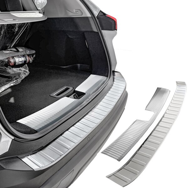 Ladekantenschutz Edelstahl innen + außen matt passend für Nissan X-Trail | T33 | BJ ab 2021>