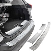 Ladekantenschutz Edelstahl innen + außen matt passend für Nissan X-Trail | T33 | BJ ab 2021>