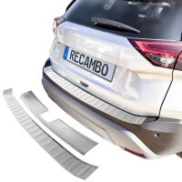 Ladekantenschutz Edelstahl innen + außen matt passend für Nissan X-Trail | T33 | BJ ab 2021>