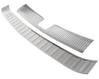 Ladekantenschutz Edelstahl innen + außen matt passend für Nissan X-Trail | T33 | BJ ab 2021>