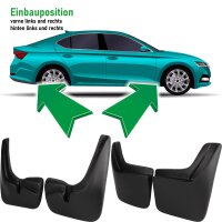 Schmutzfänger vorne + hinten passend für Dacia Sandero I | BJ 2009-2012 | passgenau