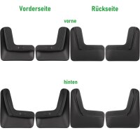 Schmutzfänger vorne + hinten passend für Renault Scenic IV | BJ 2016-2023 | passgenau