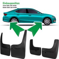 Schmutzfänger vorne + hinten passend für SsangYong Kyron | BJ 2005-2015 | passgenau