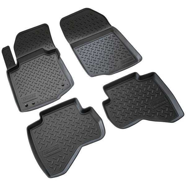 3D Gummi Fussmatten passend für Toyota Aygo | BJ 2005-2014 | passgenau mit Rand