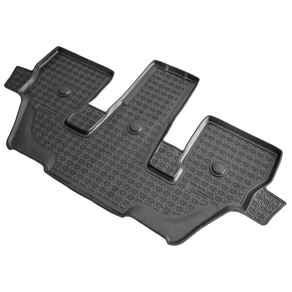3D Gummi Fussmatten passend für BMW X7 (G07) (2018) (3. Reihe, 6-Sitzer-Version)