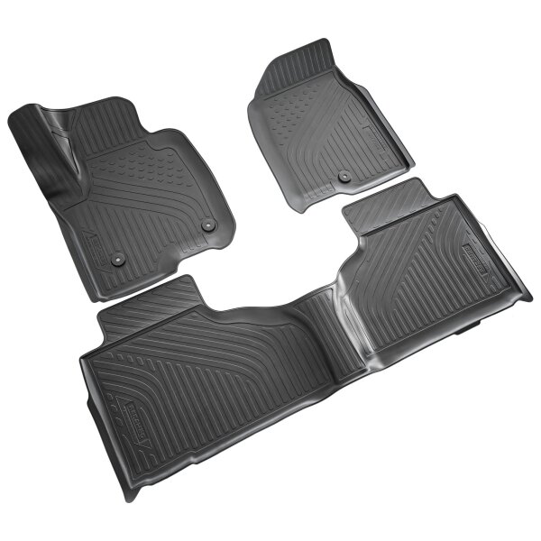 3D Gummi Fussmatten passend für Cadillac Escalade V 3D (2020) (1. und 2. Reihe)
