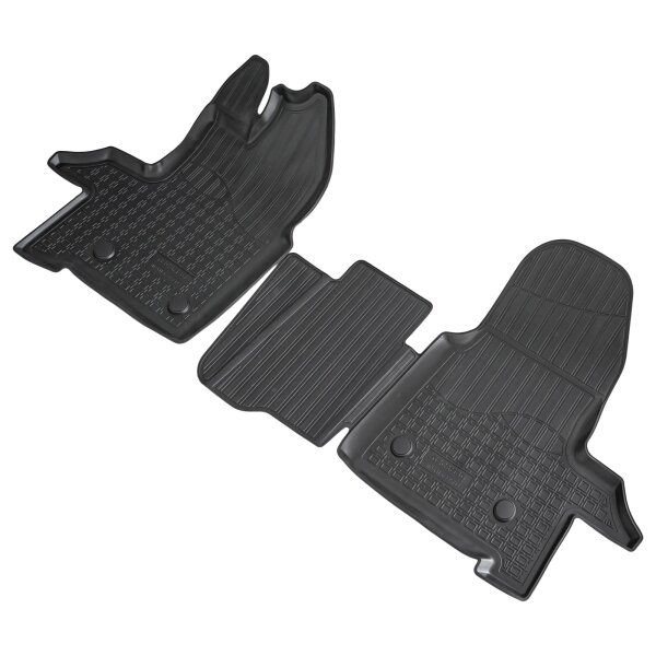 3D Gummi Fussmatten vorne passend für Ford Transit 7. Generation | BJ ab 2021>