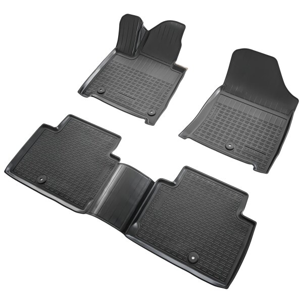 3D Gummi Fussmatten passend für Hyundai Santa Fe V | MX5 | BJ ab 2023> | 5-Sitzer