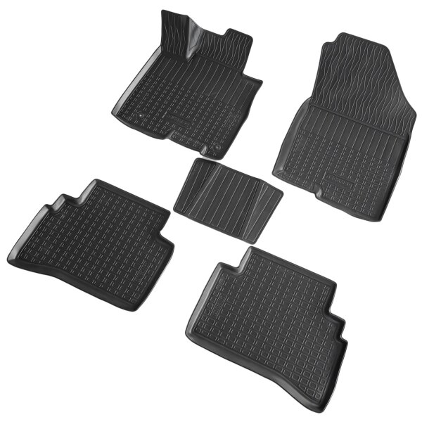 3D Gummi Fussmatten passend für Hyundai Tucson IV 3D (2021) (europäische kurze Basis)