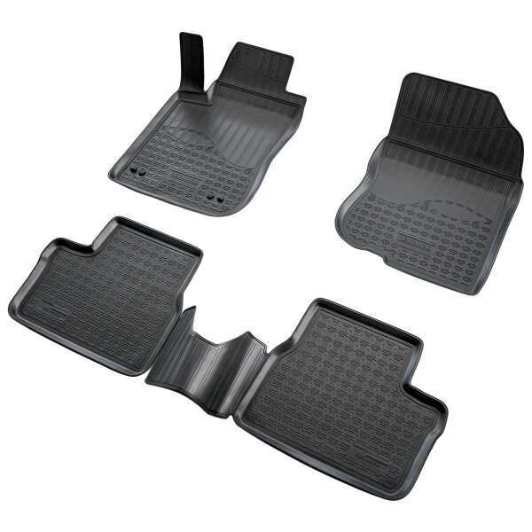 3D Gummi Fussmatten passend für Peugeot 2008 (2013) (Automatikgetriebe)