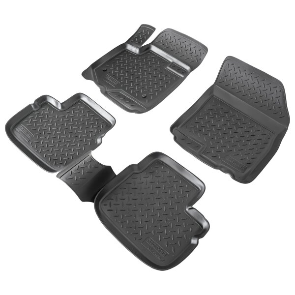 3D Gummi Fussmatten passend für Suzuki SX4 | BJ 2006-2014 | passgenau