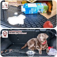 Gummi Kofferraumwanne passend für VW Sharan II | BJ 2010-2022 | 3.Sitzreihe eingeklappt