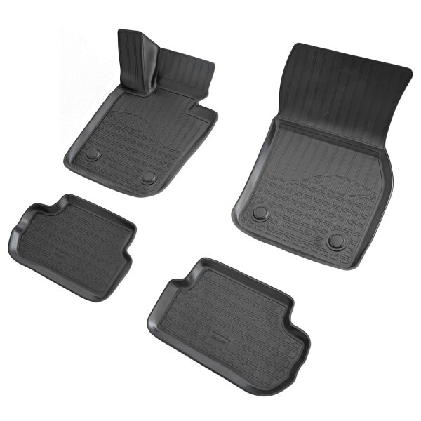 3D Gummi Fussmatten passend für Mini Cooper Cabrio | F57 | BJ 2016-2024 | passgenau mit Rand