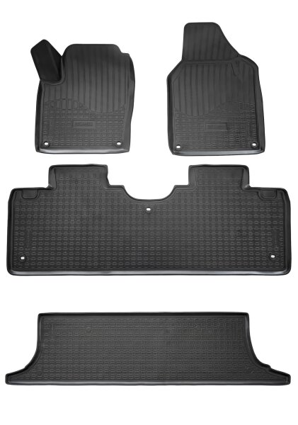 3D Gummi Fussmatten passend für Seat Alhambra | 7V | BJ 1996-2010 | passgenau mit Rand