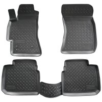 3D Gummi Fussmatten passend für Subaru Legacy | BP BL | BJ 2003-2009 | passgenau mit Rand