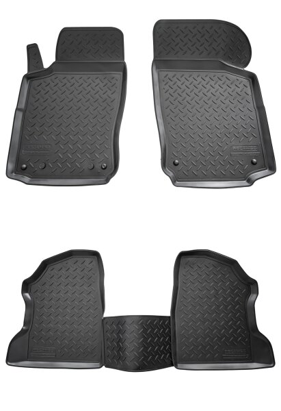3D Gummi Fussmatten passend für Opel Combo C | BJ 2001-2011 | passgenau mit Rand