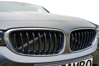 Kühler Grill Zierleisten V Streben passend für BMW X3 F25 | X4 F26 | Grau