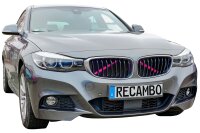 Kühler Grill Zierleisten V Streben passend für BMW X3 F25 | X4 F26 | Pink